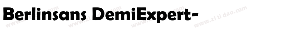 Berlinsans DemiExpert字体转换